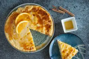 Gâteau de riz et orange bio