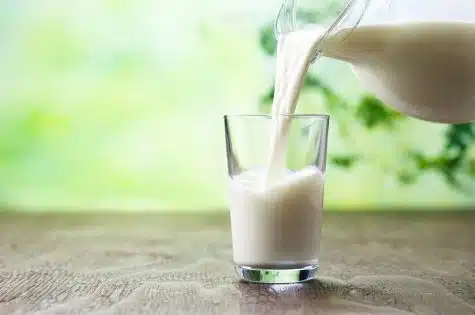 Verre de Lait frais bio