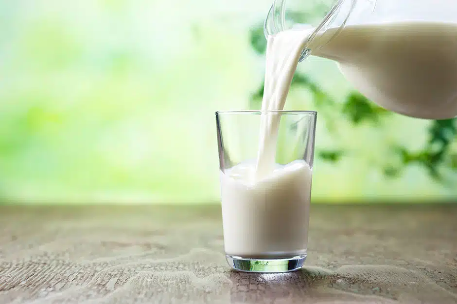 Verre de Lait frais bio