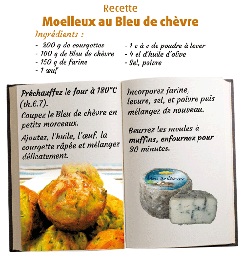 Recette Moelleux au Bleu de chèvre