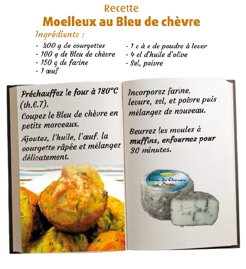 Recette Moelleux au Bleu de chèvre